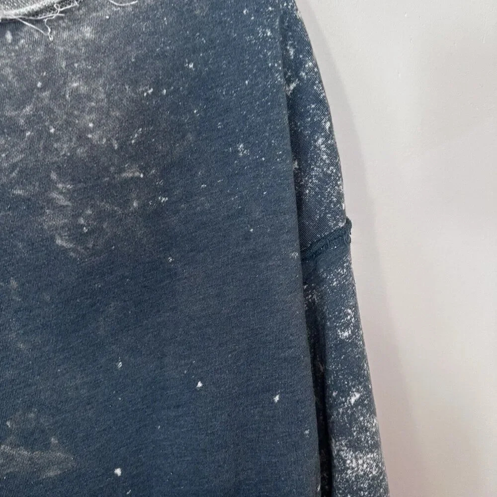 Free People Sweater Small Womens Gray Textured Long Sleeve Reversible 1484 - Picture 12 of 13